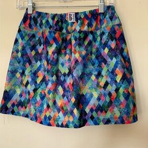 Colorful Geometric Mini Skirt by B Skinz